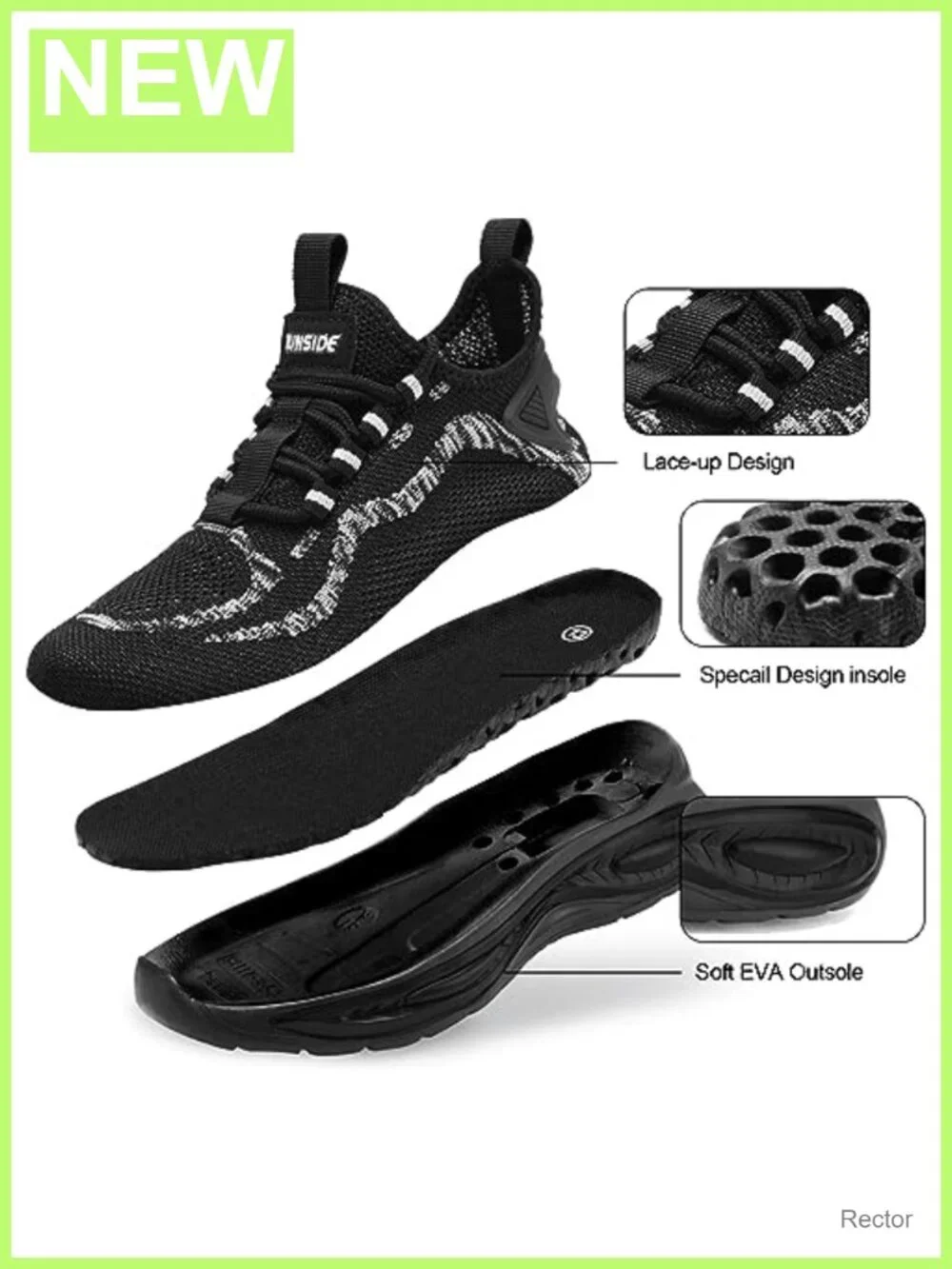 Kids Lightweight Breathable Lace-Up Sneakers for Outdoor Sports
